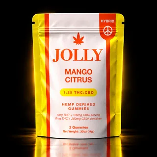 Jolly Mini THC Gummies 1:25 THC:CBD 4mg 2ct Mango Citrus (Hybrid)