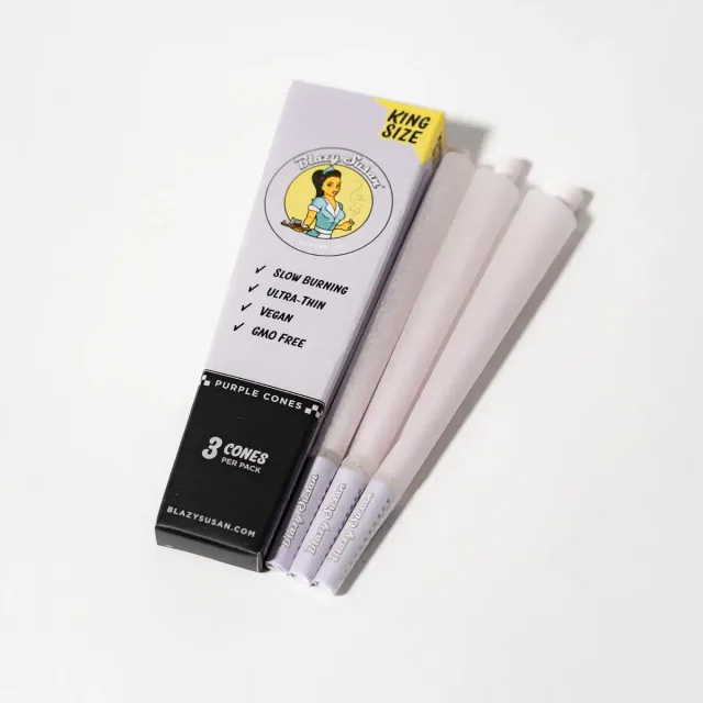 Blazy Susan King Size Purple Cones