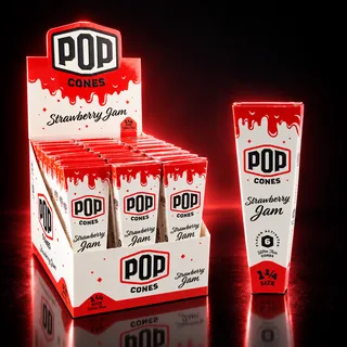 Pop Cones Ultra Thin 1 - 1 / 4 - Strawberry Jam