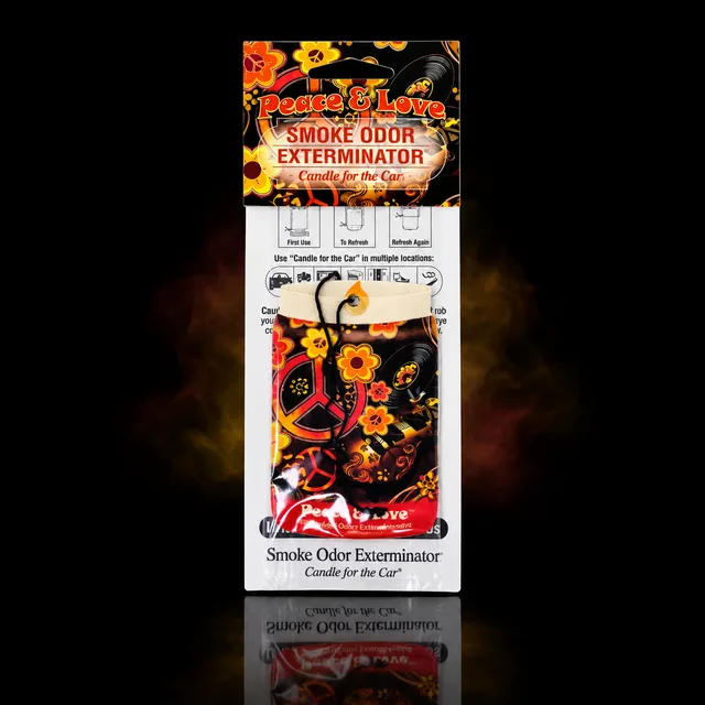 Smoke Odor Exterminator Car Air Freshener Peace & Love