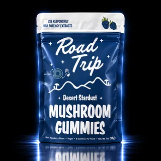 Road Trip Desert Stardust Mushroom Gummies 8ct Blue Raspberry