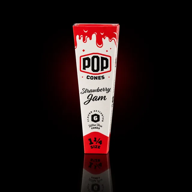 Pop Cones Ultra Thin Cones 1¼ Strawberry Jam
