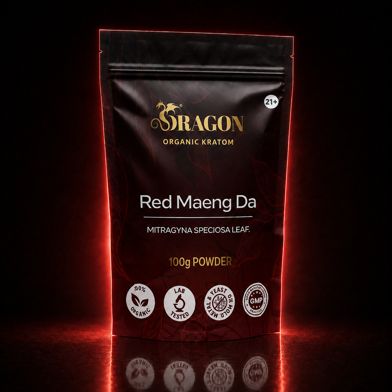 Dragon Organic Kratom Red Maeng Da 100g
