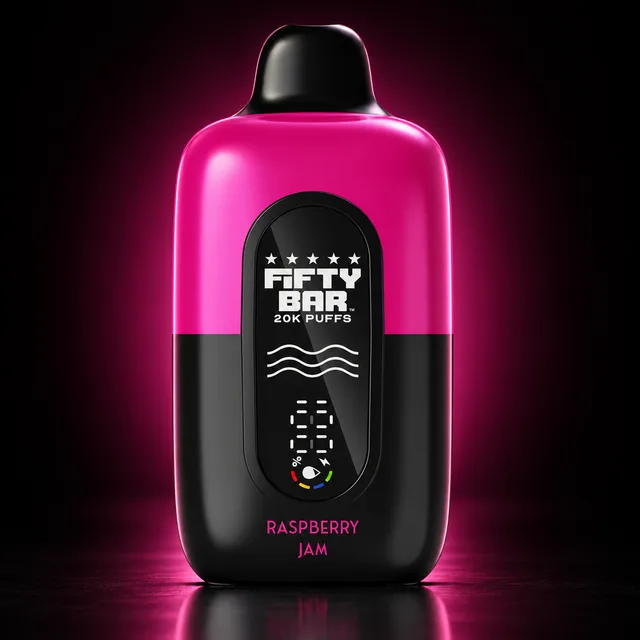 Fifty Bar Disposable 20K Puffs Raspberry Jam