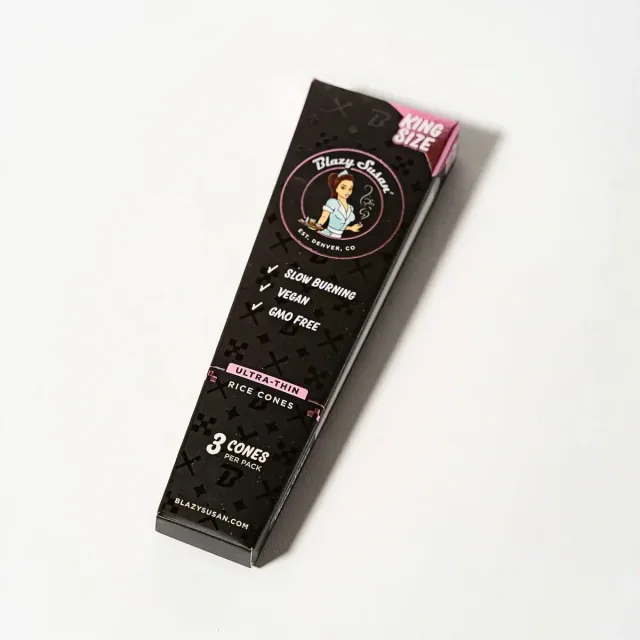 Blazy Susan King Size Ultra Thin Rice Cones 3 Pack