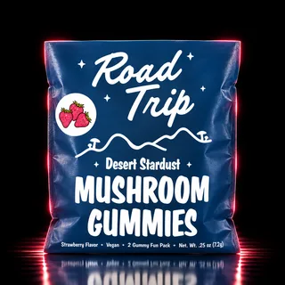Road Trip Desert Stardust Mushroom Gummies 2ct Sample Strawberry