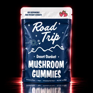 Road Trip Desert Stardust Mushroom Gummies 8ct Strawberry