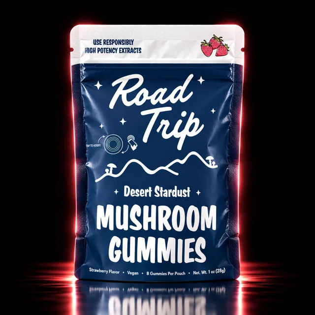 Road Trip Desert Stardust Mushroom Gummies 8ct Strawberry