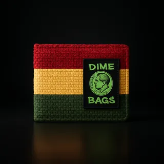 Dime Bags Bi-Fold Wallet Rasta