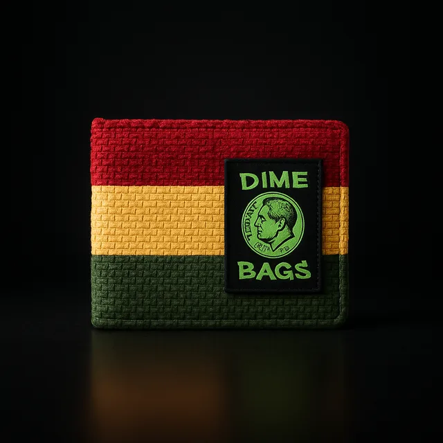 Dime Bags Bi-Fold Wallet Rasta