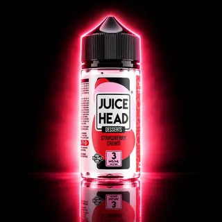 Juice Head - Bottle - 3mg/ 100mL Strawberry Cream