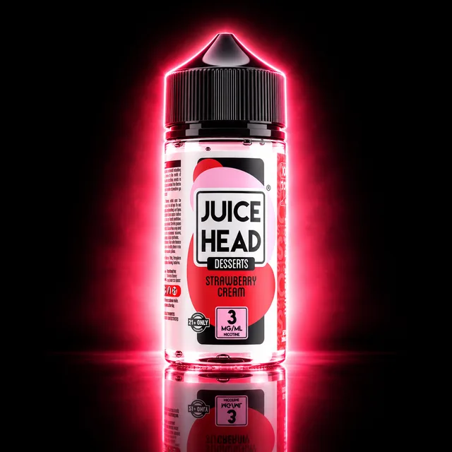 Juice Head E-Liquid 100ml 3mg Strawberry Cream