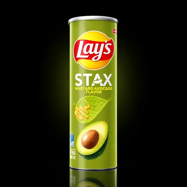 Lays Lay's Stax (Import) Mustard Avocado