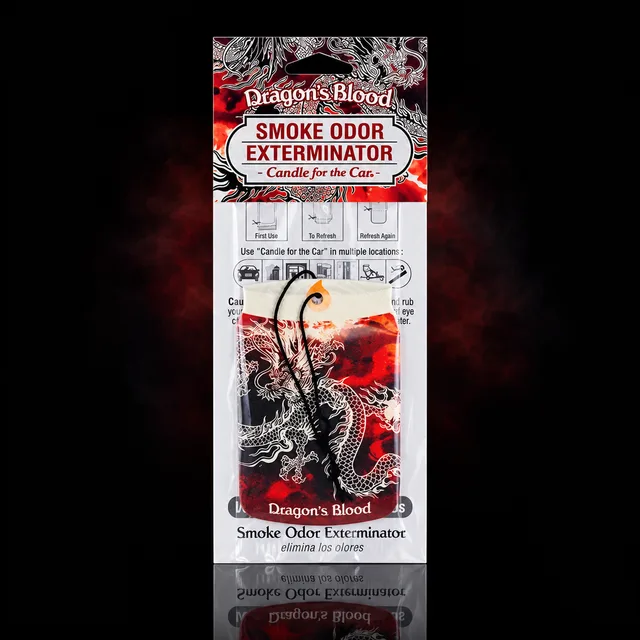 Smoke Odor Exterminator Car Air Freshener Dragon Blood