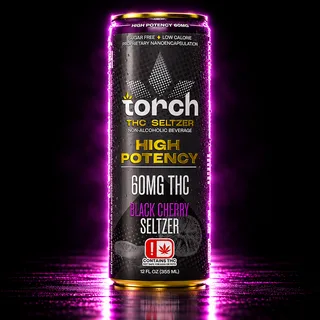 Torch THC Seltzer 60mg 12oz Black Cherry