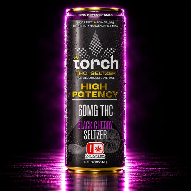 Torch THC Seltzer 60mg 12oz Black Cherry