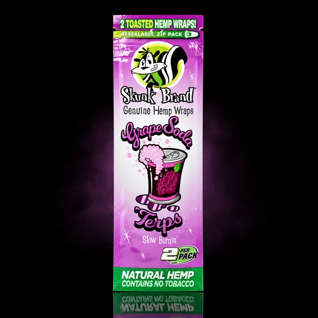 Skunk Hemp Wraps Grape Soda