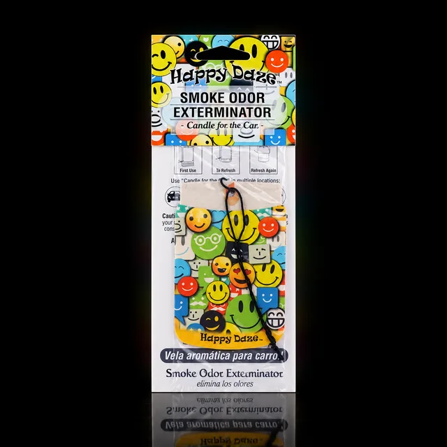 Smoke Odor Exterminator Car Air Freshener Happy Daze