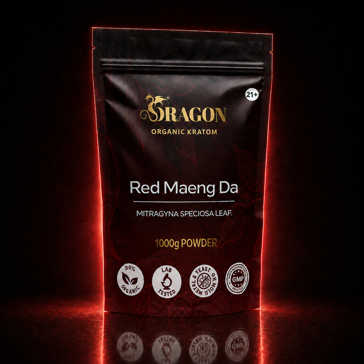Dragon Organic Kratom Red Maeng Da 1000g