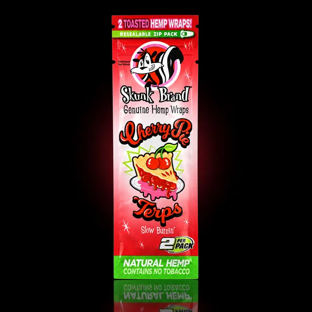 Skunk Hemp Wraps Cherry Pie
