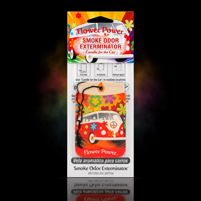 Smoke Odor Exterminator Car Air Freshener Flower Power