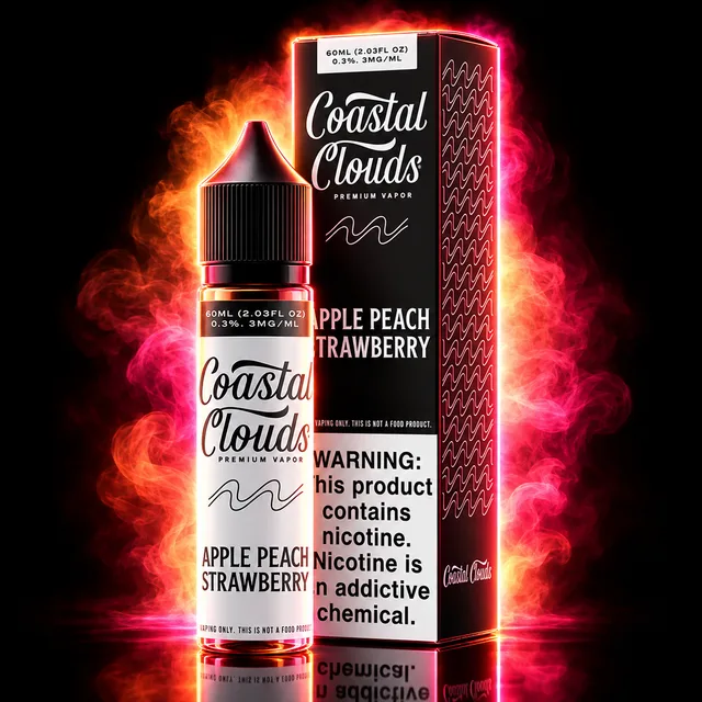 Coastal Clouds - 3mg / 60ml Apple Peach Strawberry
