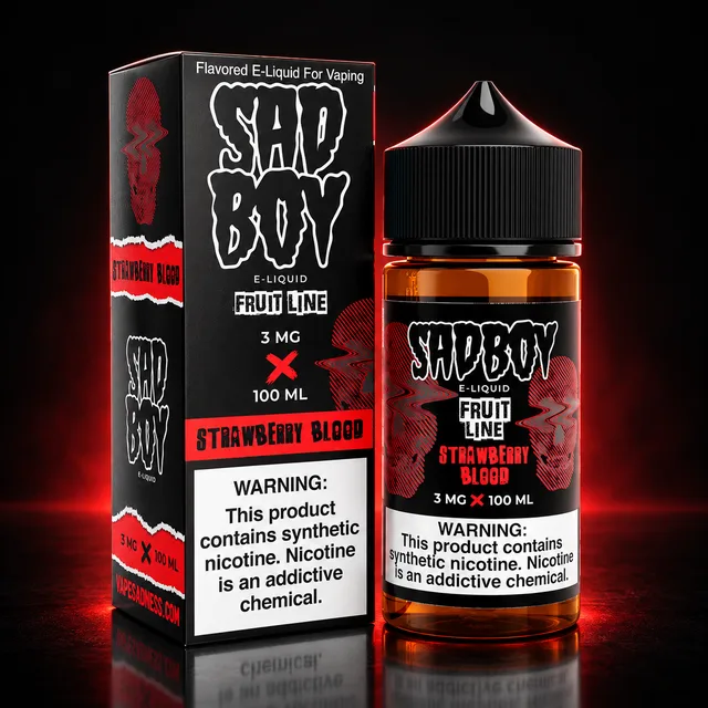 Sad Boy E-liquid 100ml Strawberry Blood
