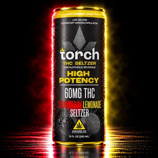 Torch THC Seltzer 60mg 12oz Strawberry Lemonade