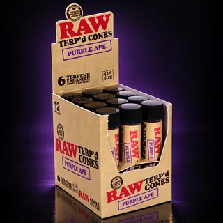 RAW Terp'd Rolling Papers 1¼ Purple Ape 6ct