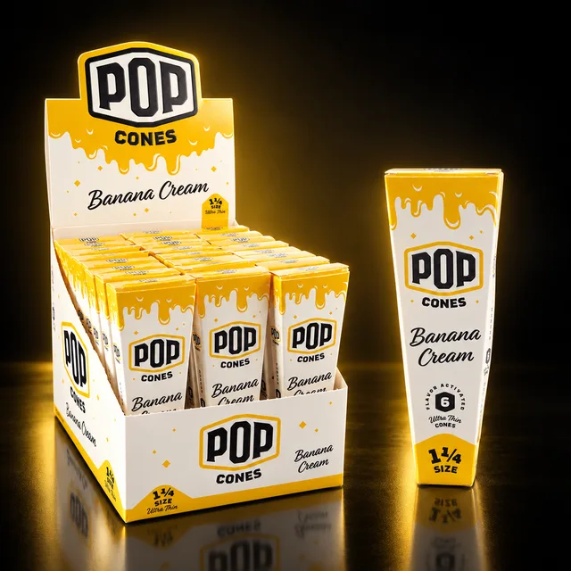 Pop Cones Ultra Thin Cones 1¼ Banana Cream