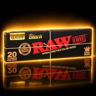 RAW Black Cones King Size