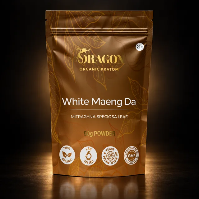 Dragon Organic Kratom White Maeng Da 50g