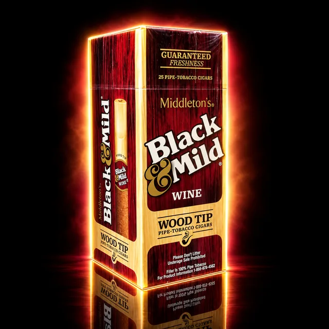 Black & Mild Wood Tip Cigars Wine