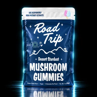 Road Trip Desert Stardust Mushroom Gummies 8ct Cotton Candy