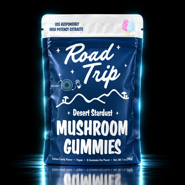 Road Trip Desert Stardust Mushroom Gummies 8ct Cotton Candy